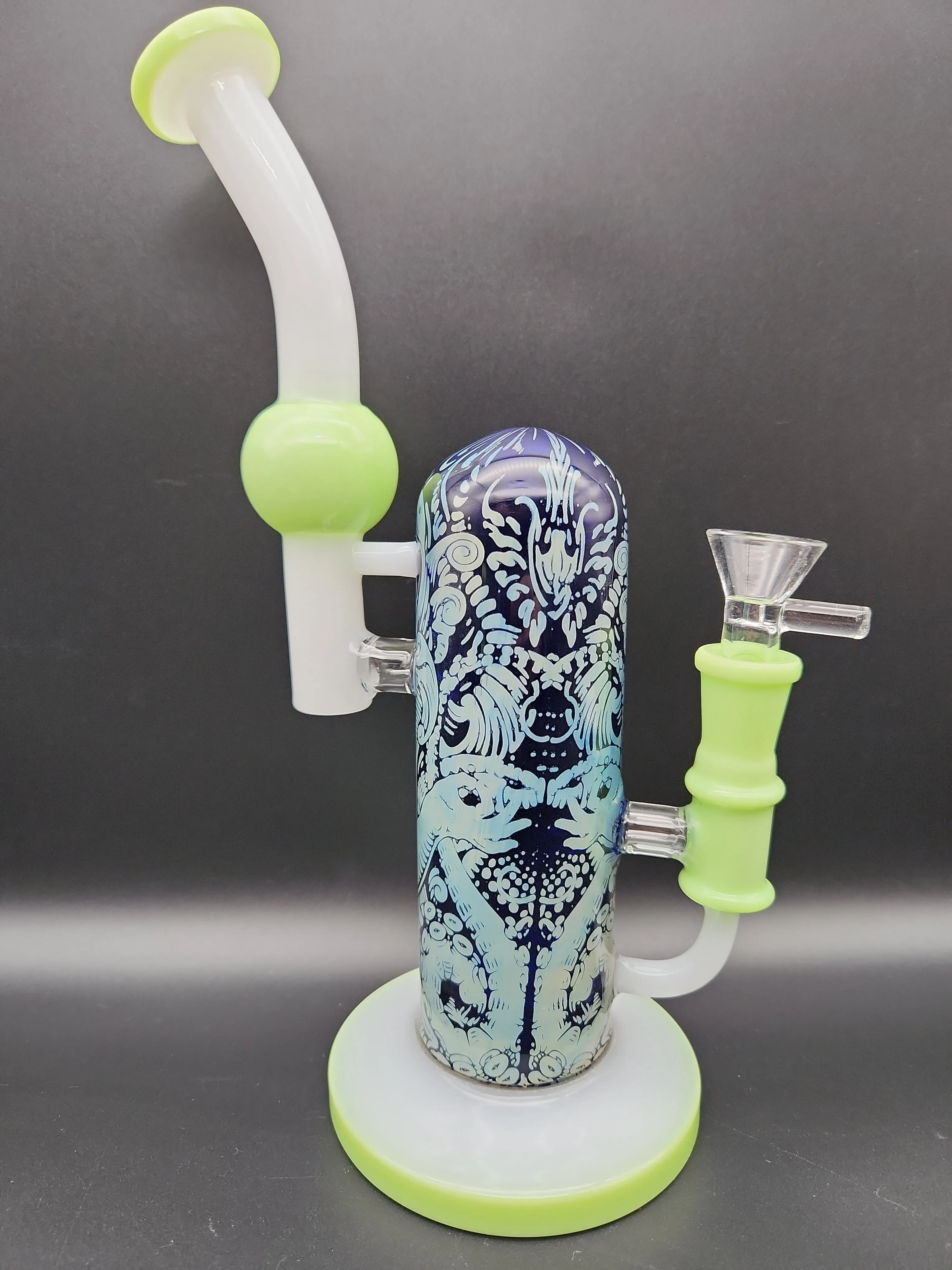 10.5 Designer Glass Sidecar Bubbler