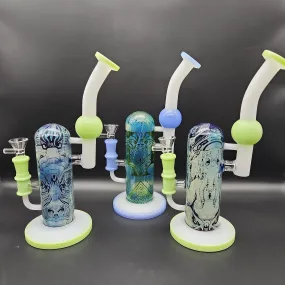 10.5 Designer Glass Sidecar Bubbler