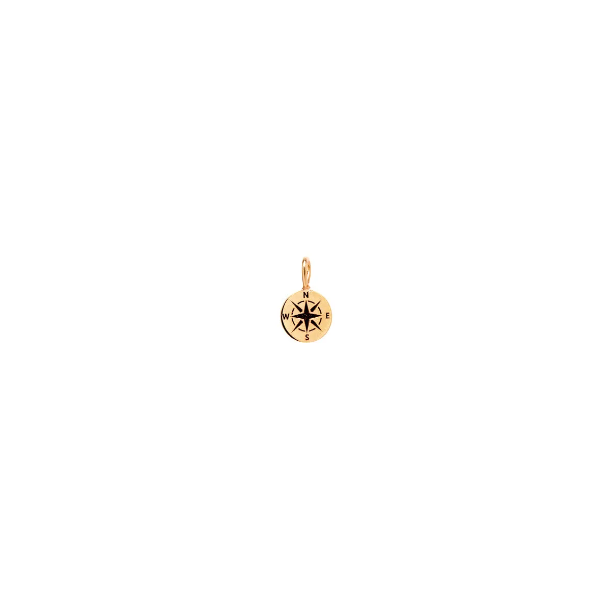 14k Midi Bitty Compass Charm