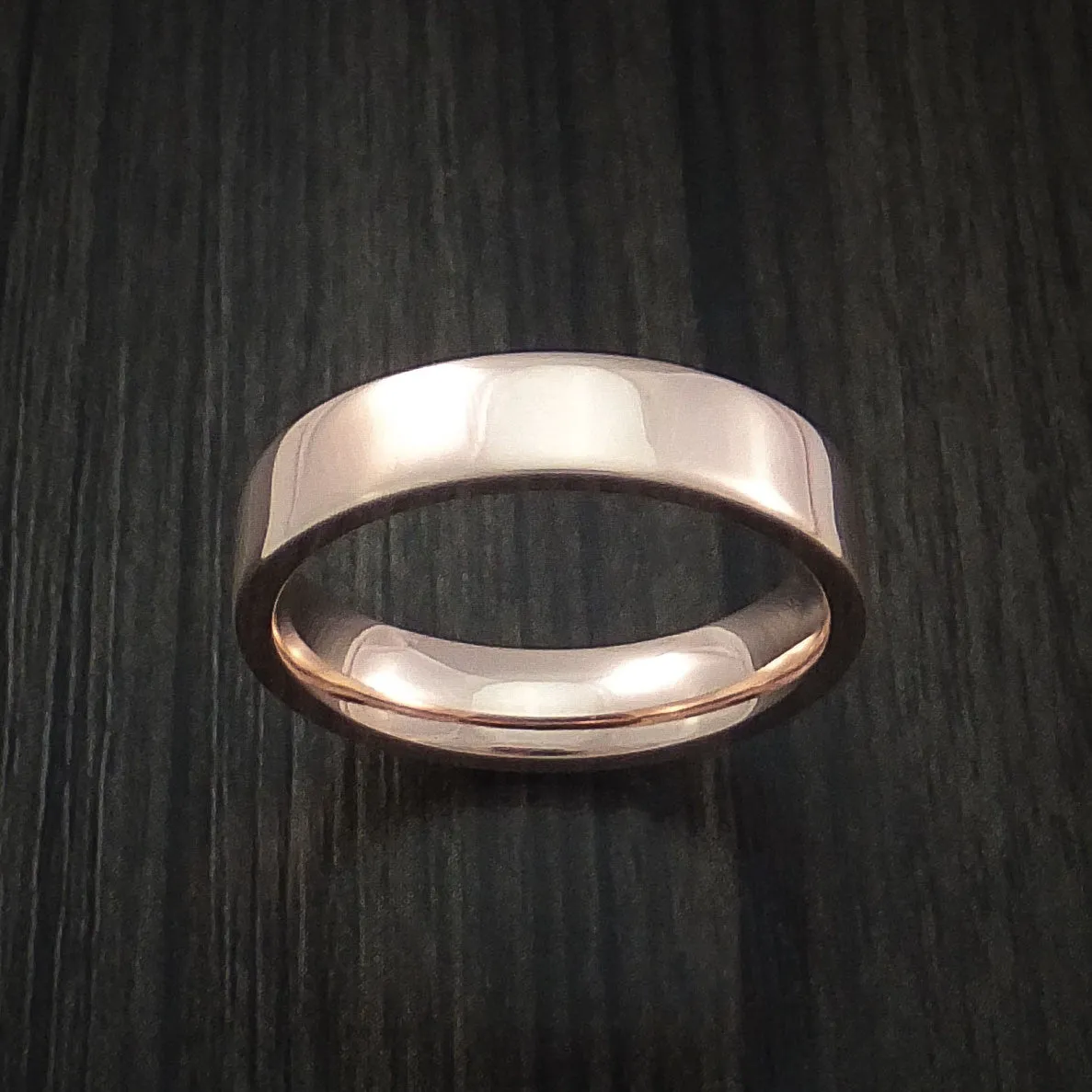 14K Rose Gold Classic Style Wedding Men's Band Custom Made