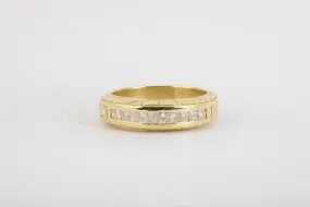 18k Yellow Gold 1.00tcw Diamond Ring Size 4.75 (6.34g.)