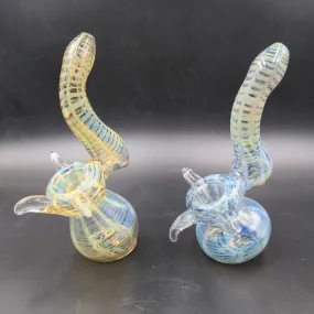 6 Bubbler Fume Glass Fancy Design