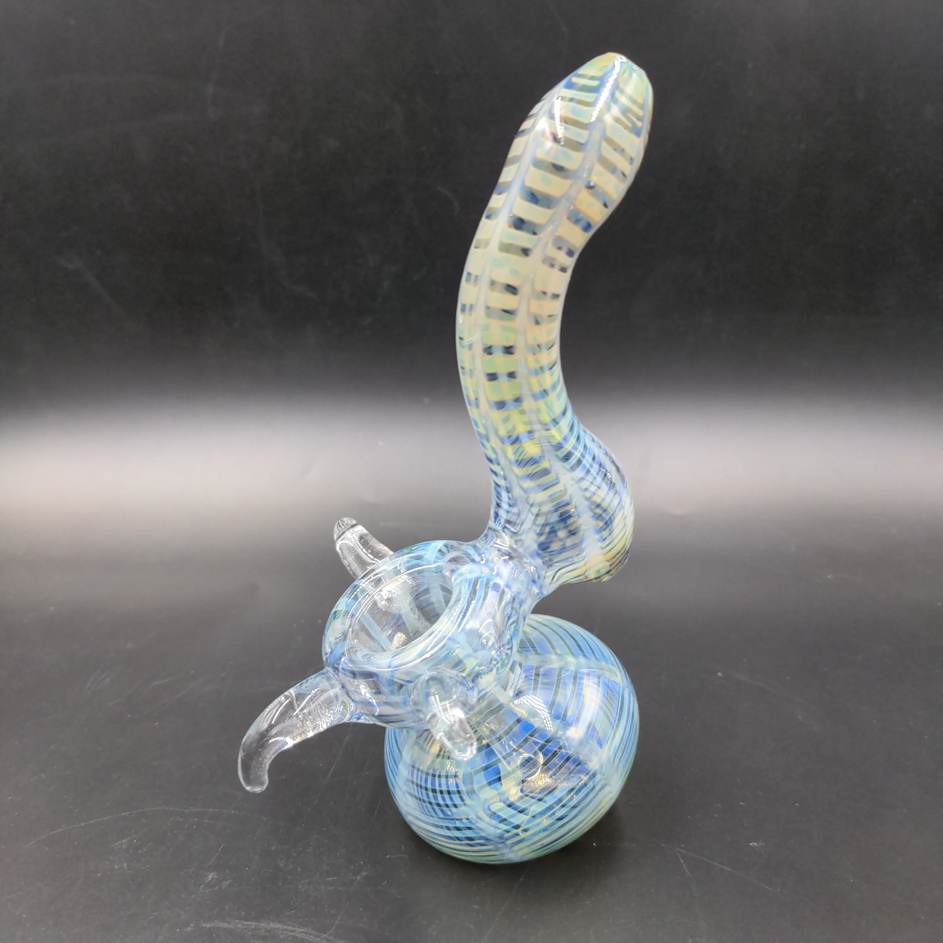 6 Bubbler Fume Glass Fancy Design