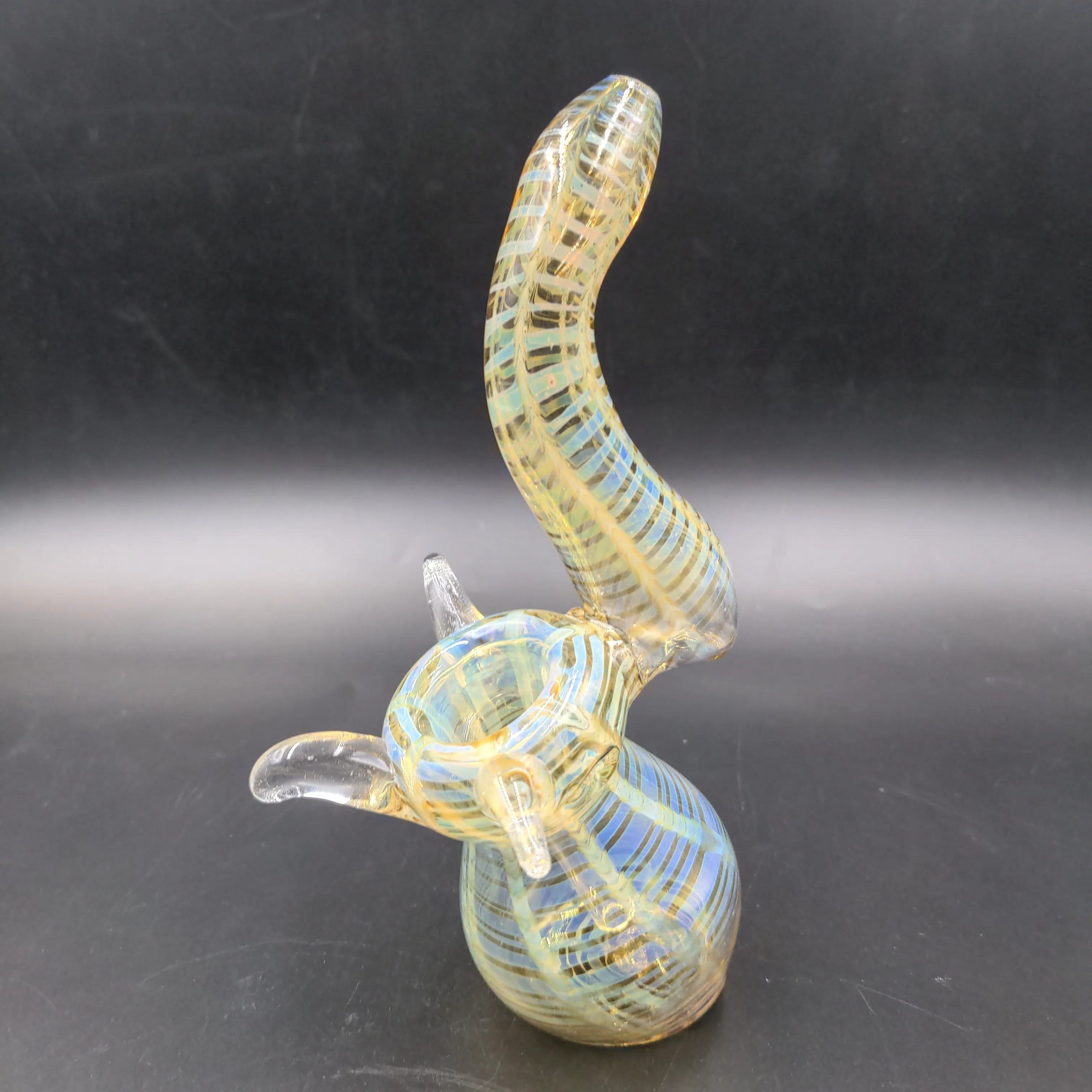 6 Bubbler Fume Glass Fancy Design