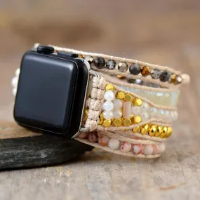 Agate & Jasper Beads Apple Watch Band