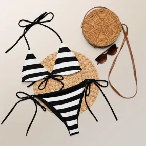 All-over print recycled string bikini