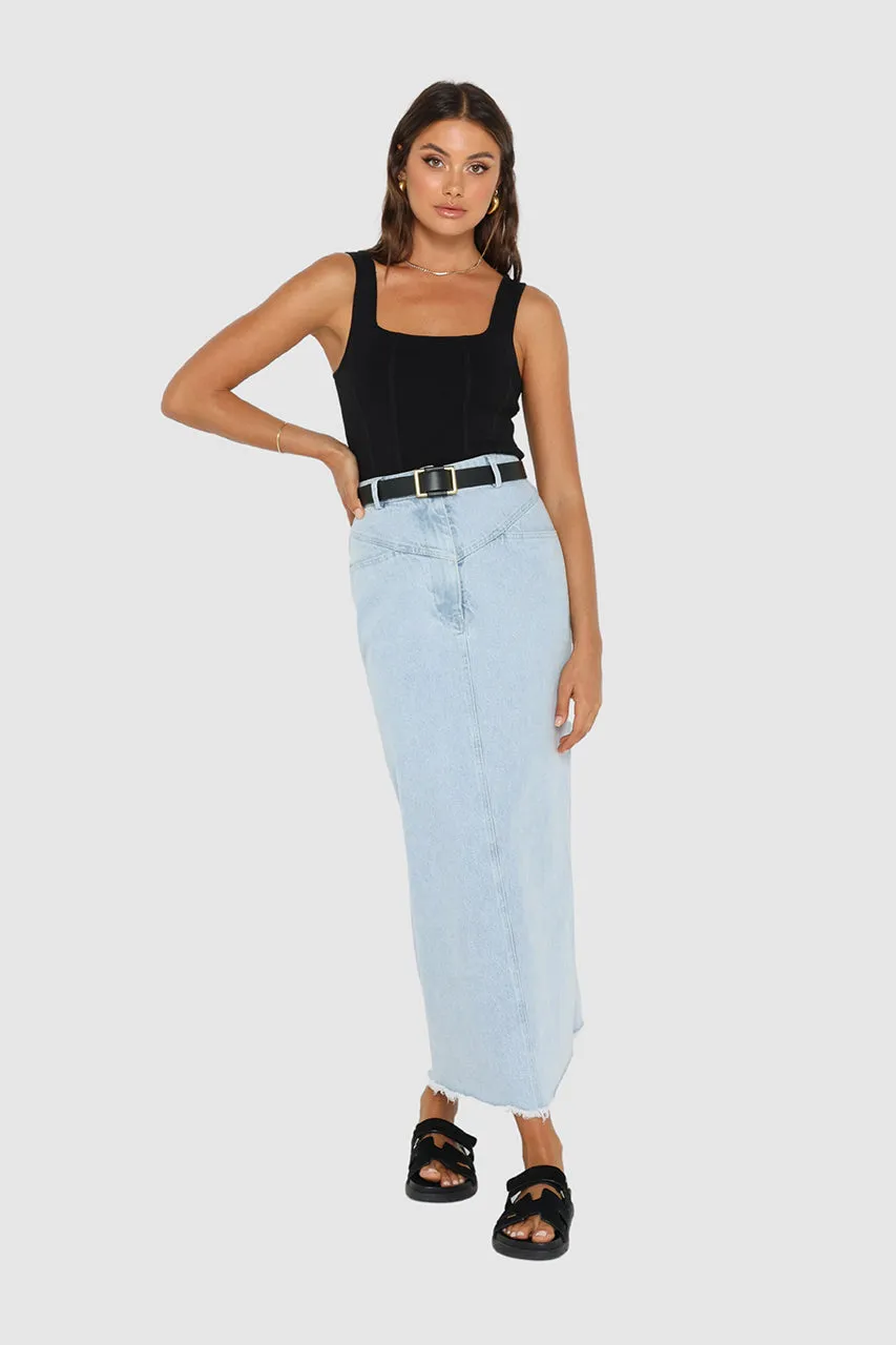 Bailey Maxi Skirt | Denim