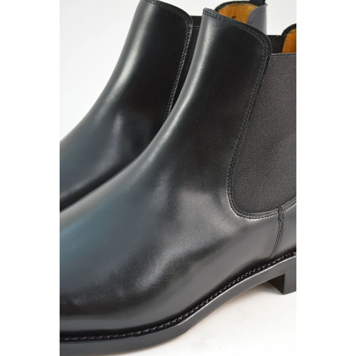 Berwick 1707 Chelsea Boot (303)- Black Calf