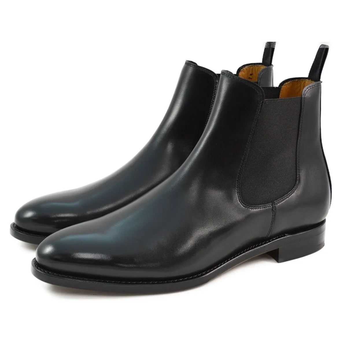 Berwick 1707 Chelsea Boot (303)- Black Calf