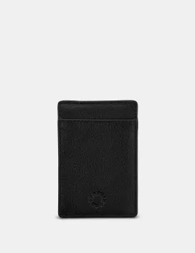 Black Leather Compact Card Holder