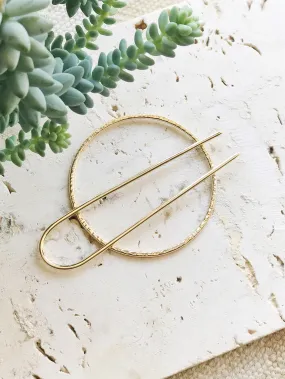 Brass Hair Circle   Pin Combo