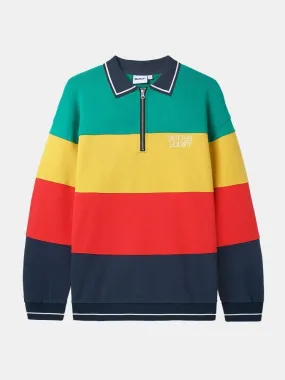 Butter Goods Ivy Stripe Pullover - Green / Yellow / Red