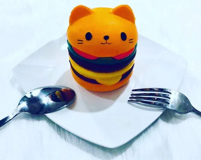 Cat Burger Squishy