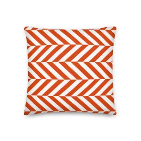 Chevron Red Cushion