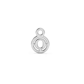 Circle Initial Charm - Q | Sterling Silver