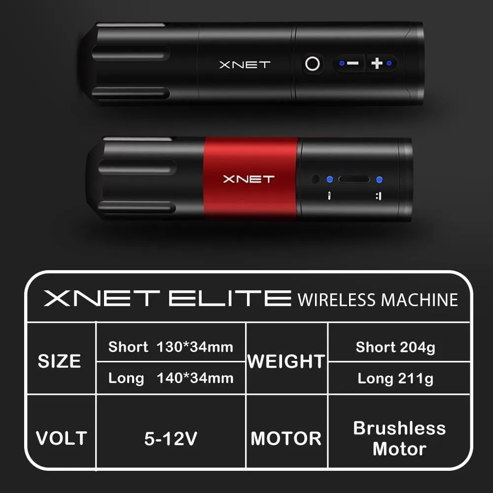 Elite Wireless Tattoo Pen Machine Powerful Coreless DC Motor Fast Charging 2400mAh Lithium Battery for Artist Body