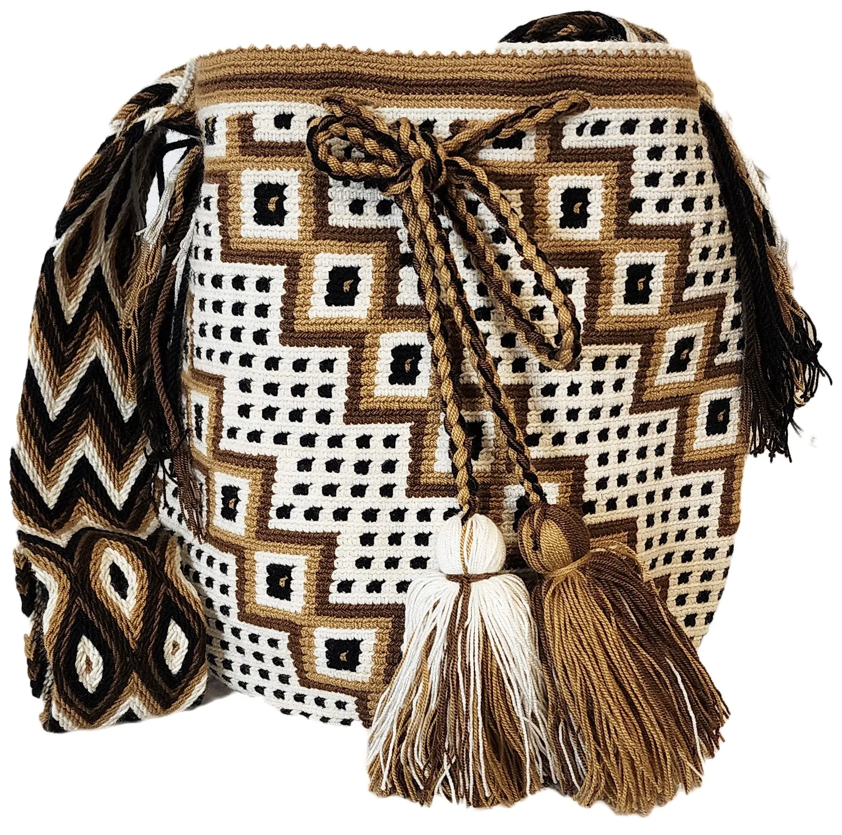 Emely Large Handmade Crochet Wayuu Mochila Bag