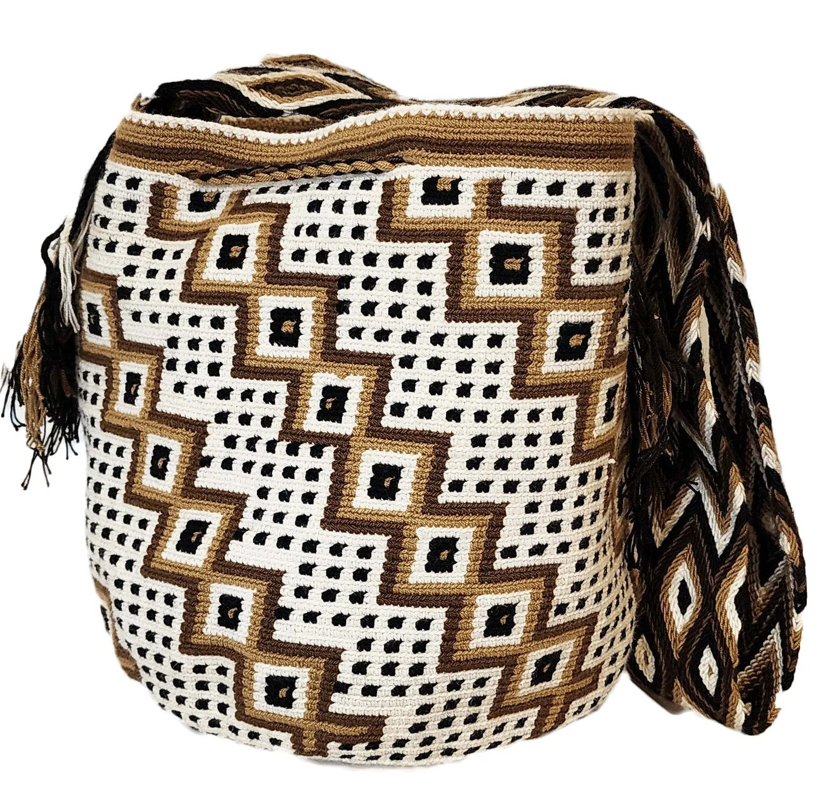 Emely Large Handmade Crochet Wayuu Mochila Bag