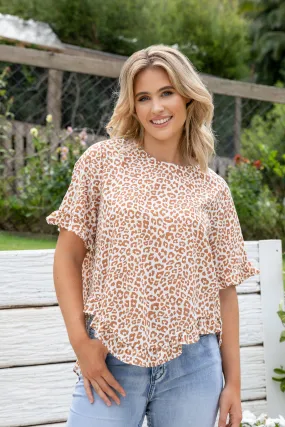 FINAL SALE Element Top in Cyprus Leopard