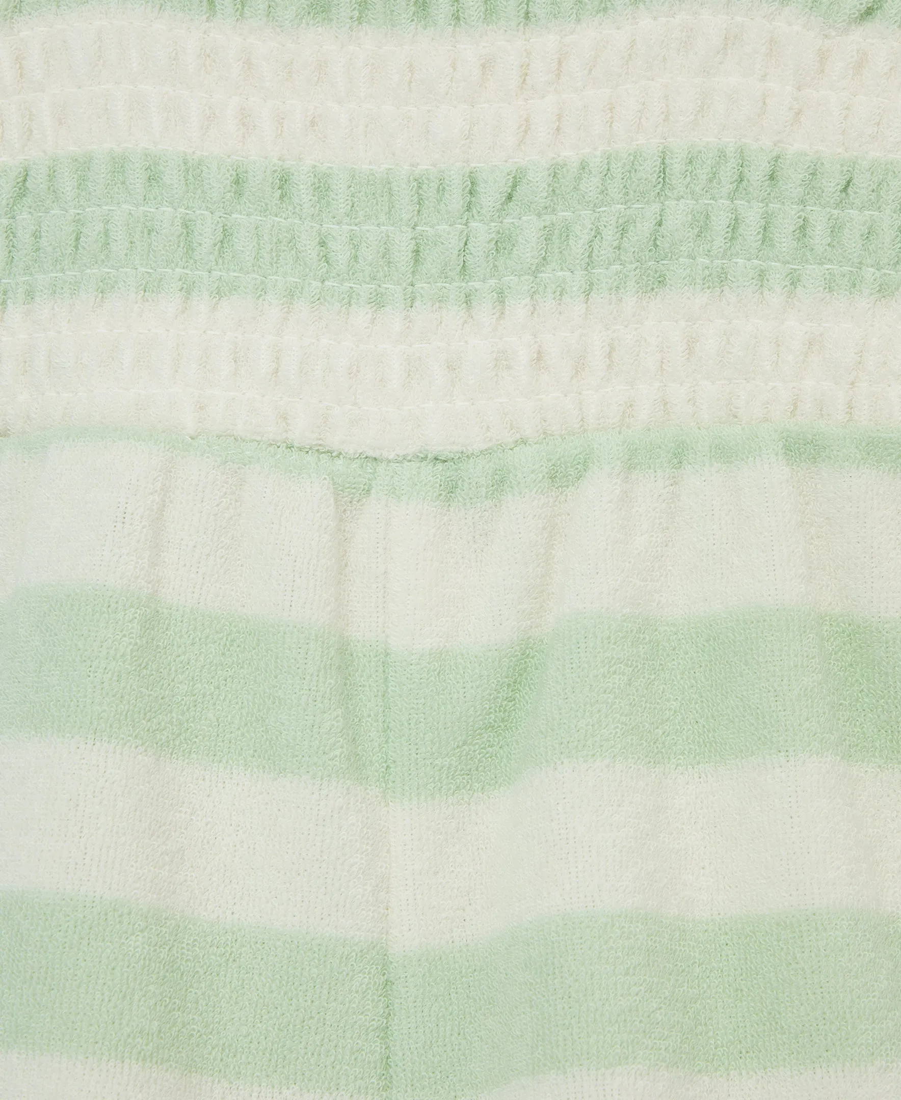 Focus Kids Celadon Stripe Terry Romper (3M-12M)