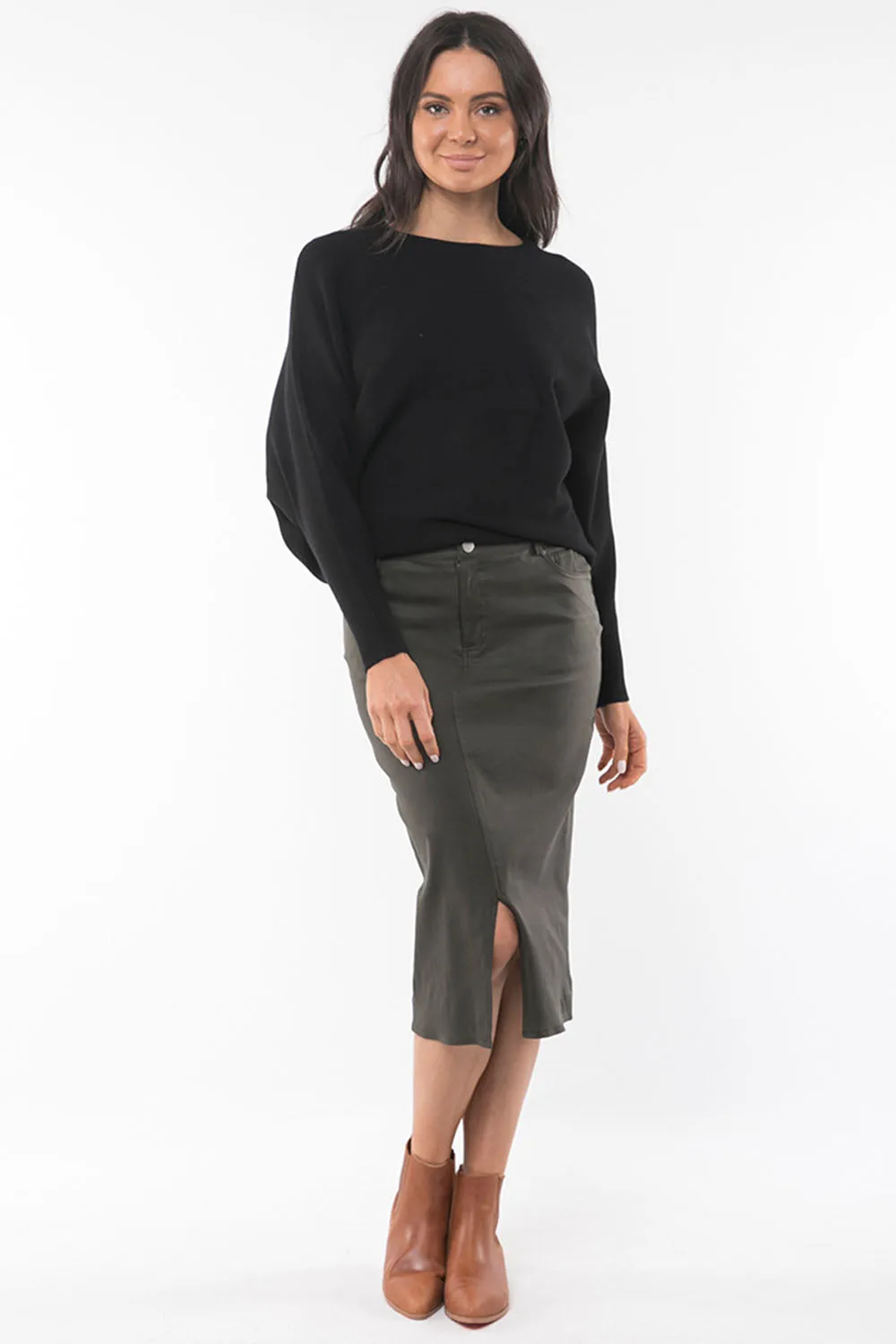 FOXWOOD ELVIRA SKIRT - KHAKI