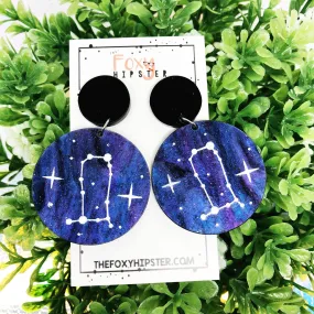 GEMINI Astrology Zodiac Constellation Dangle Drop Earrings