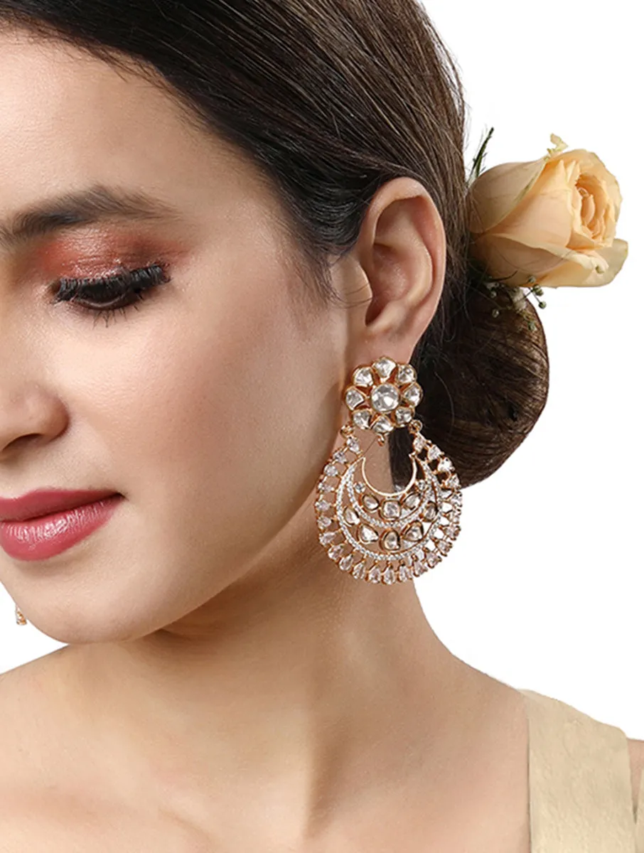 Gold Plated Kundan Earrings