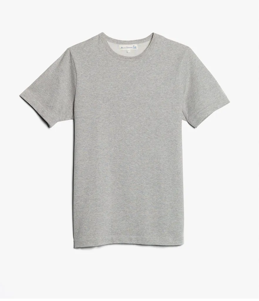 GOOD ORIGINALS | Loopwheeled T-Shirt 7,6oz | Grey Melange