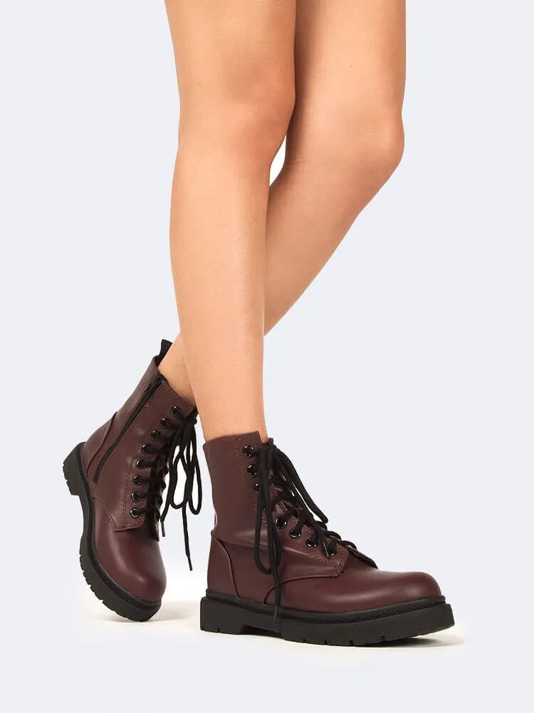 Lace Up Combat Boot