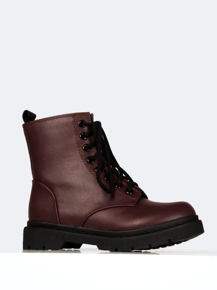 Lace Up Combat Boot