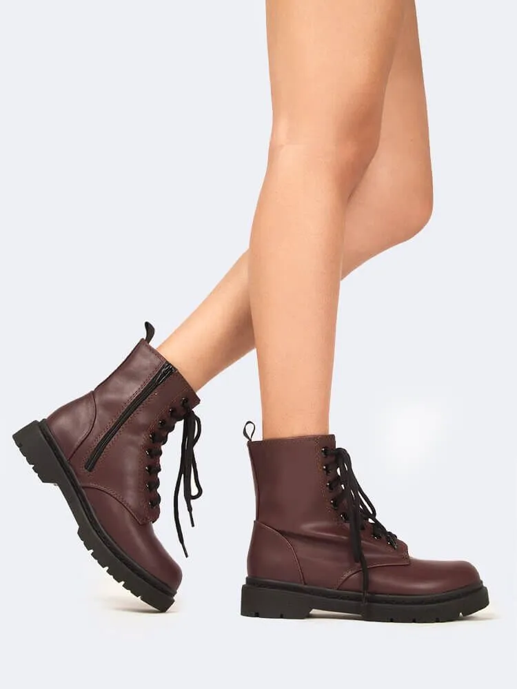 Lace Up Combat Boot