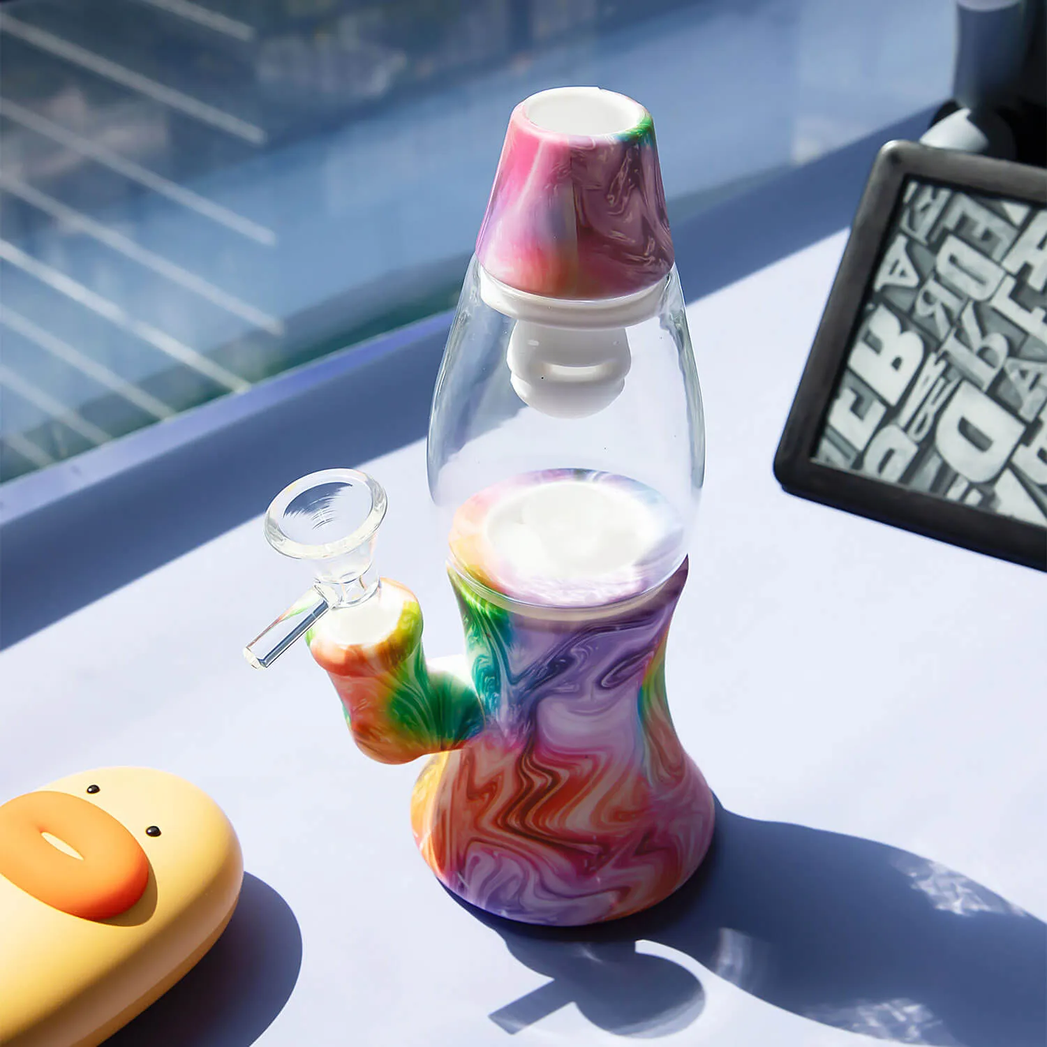 Lava Lamp Silicone Water Pipe