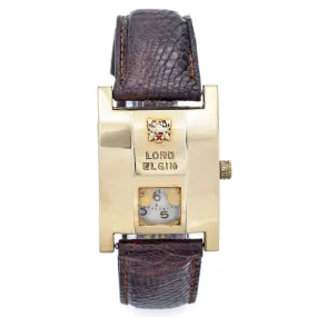 Lord Elgin Vintage Elvis Jump Hour Men's 14K Gold Filled Hand Wind Watch