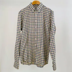 M - Royal Ivory Plaid Flannel Shirt