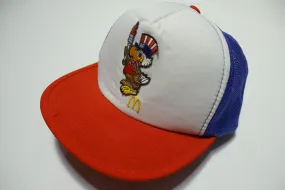 McDonalds 1984 Olympic Eagle Vintage Foam Mesh 80s Adjustable Back Snapback Hat