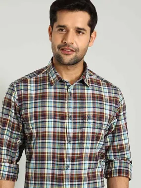 Men Checked Full Sleeve Cotton Shirt