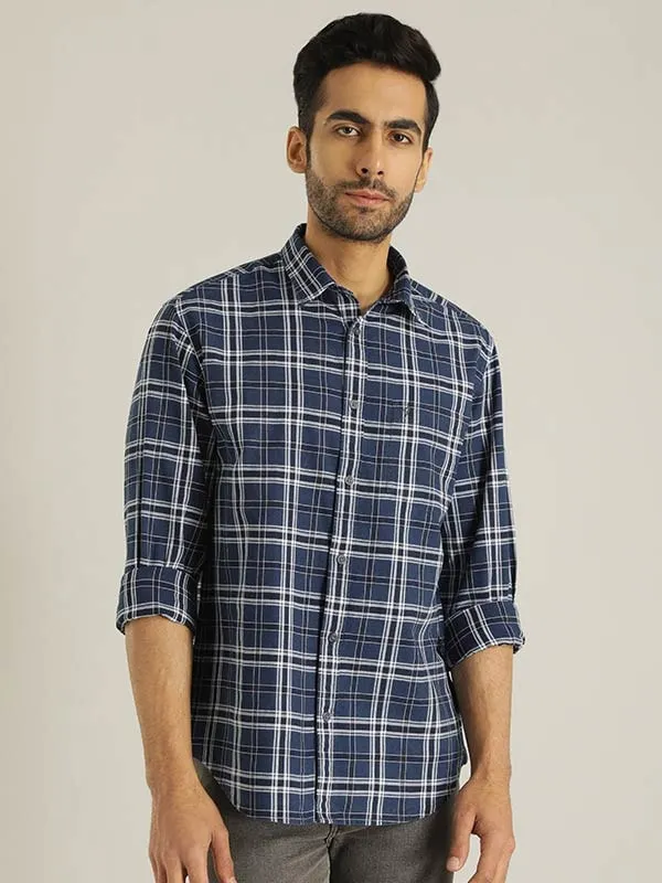 Men Checked Full Sleeve Cotton Shirt