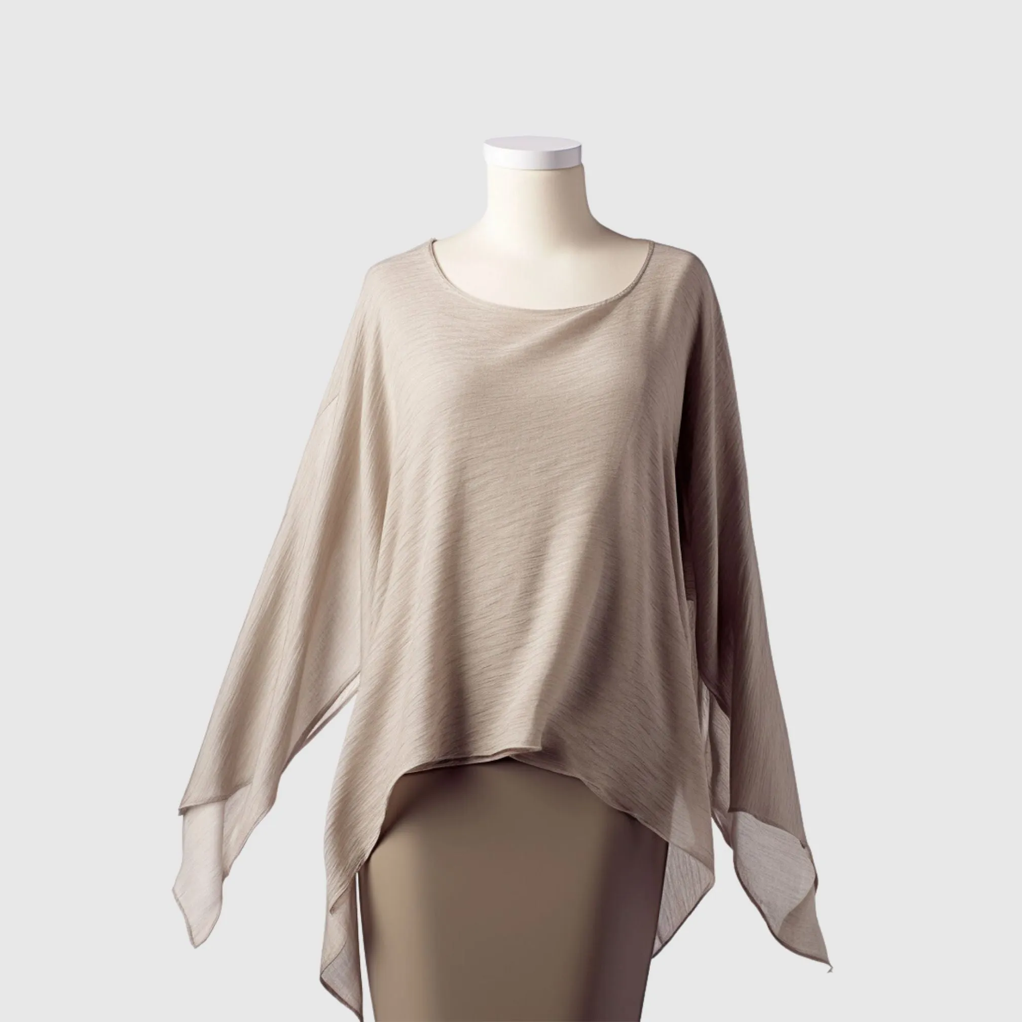 Merino wool throw tunic top