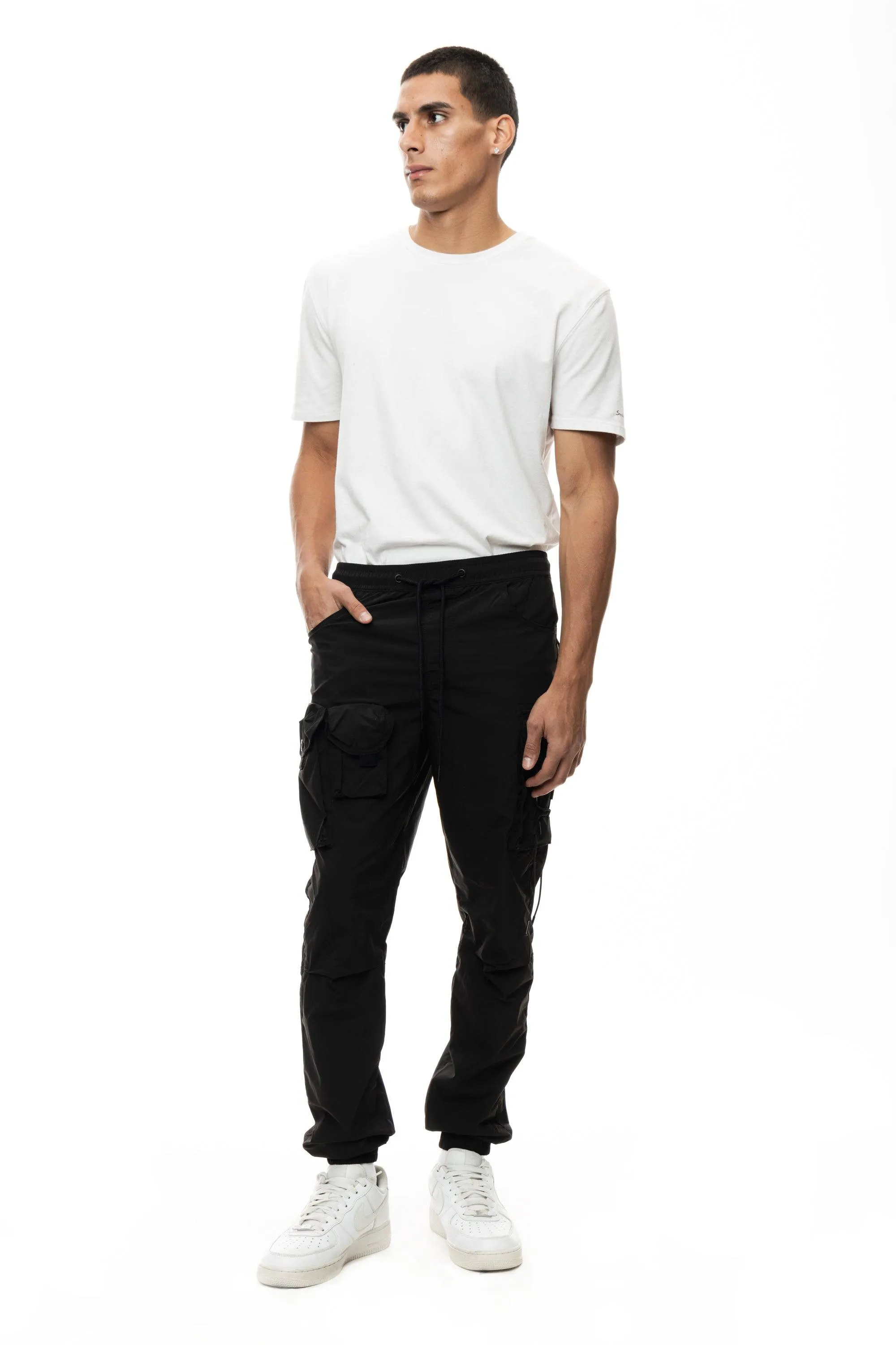 Mixed Media Utility Pant - Black