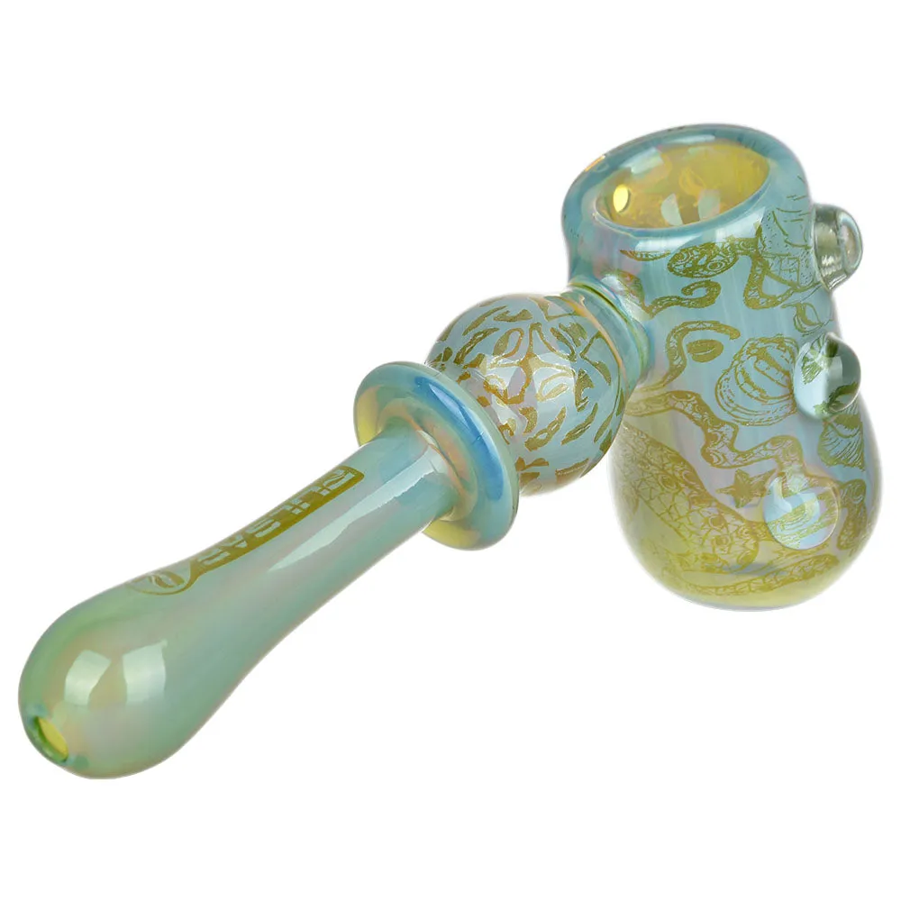 Octopus Print Glass Hammer Bubbler