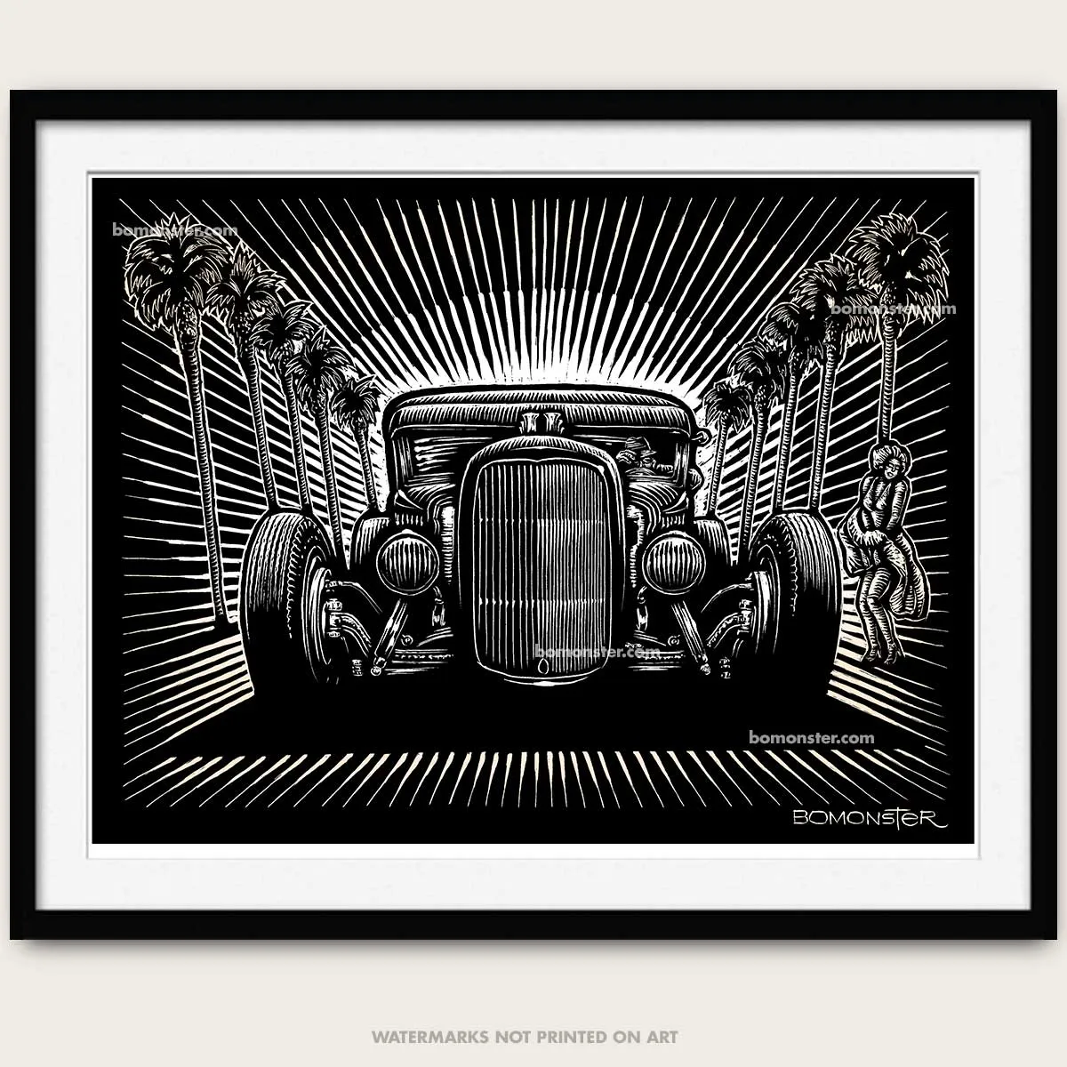 Original Hot Rod Art "Hollywood Hot Rod"