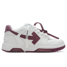 Out of Office Calf Leather - White/Violet