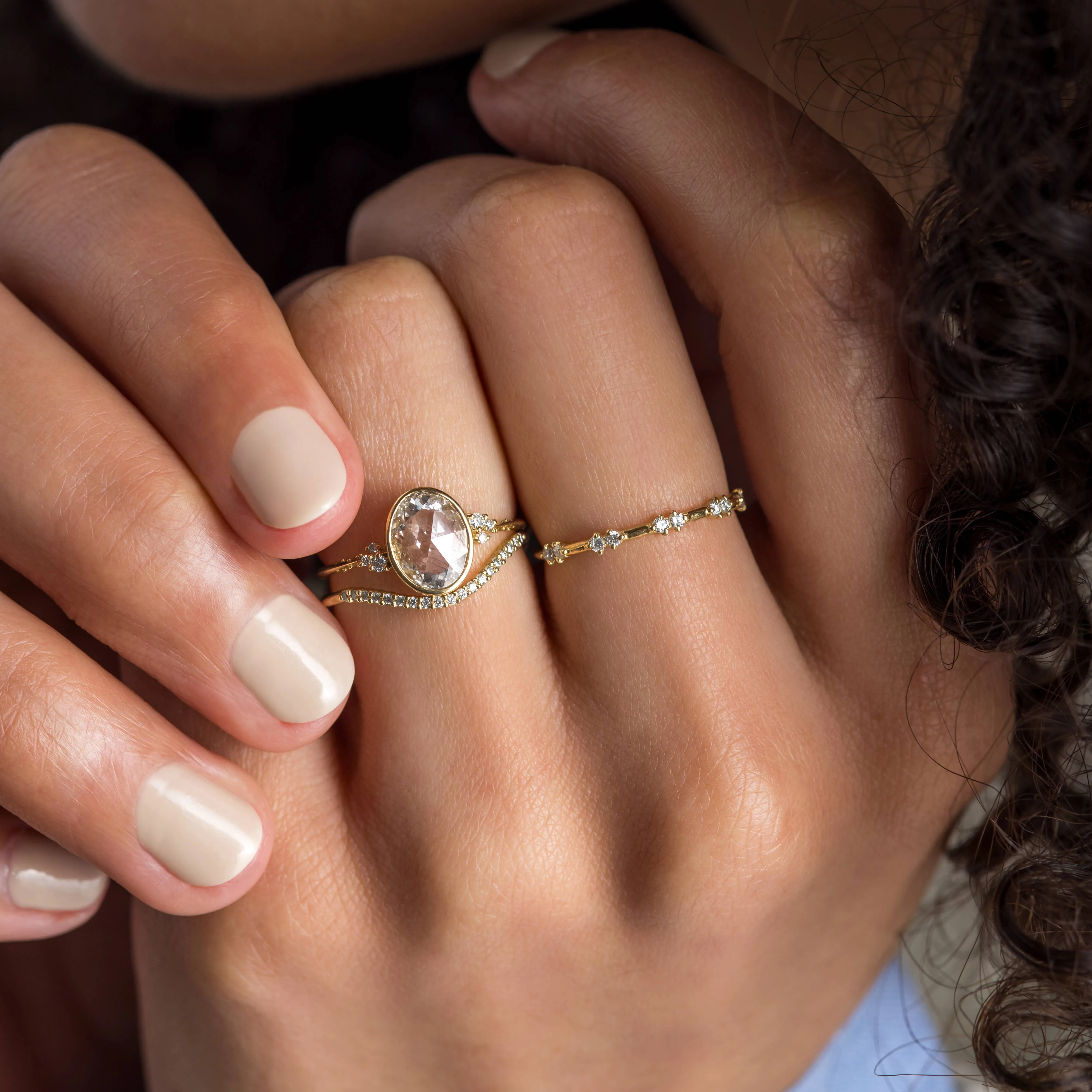 Pensive Ring 1.27ct. Oval Rose Cut - OOS