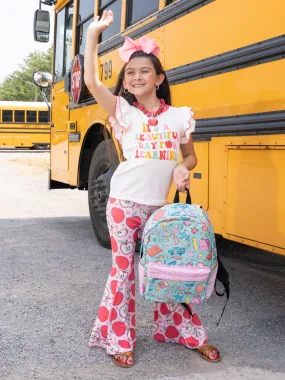 "Beautiful Day For Learning" Ruffle Outfit