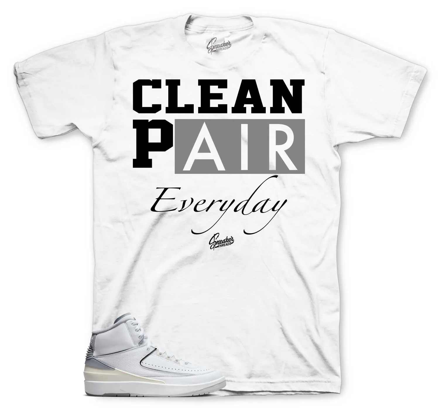 Retro 2 Cement Grey Clean Pair Shirt