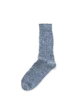 RoToTo Denim Tone Crew Socks Ice Denim