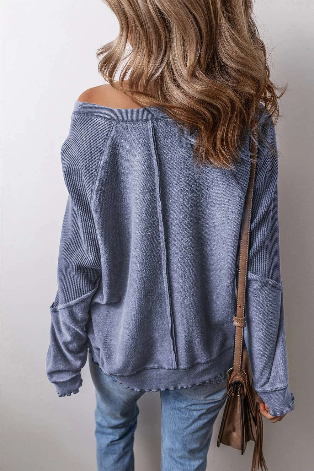 Round Neck Long Sleeve Sweatshirt