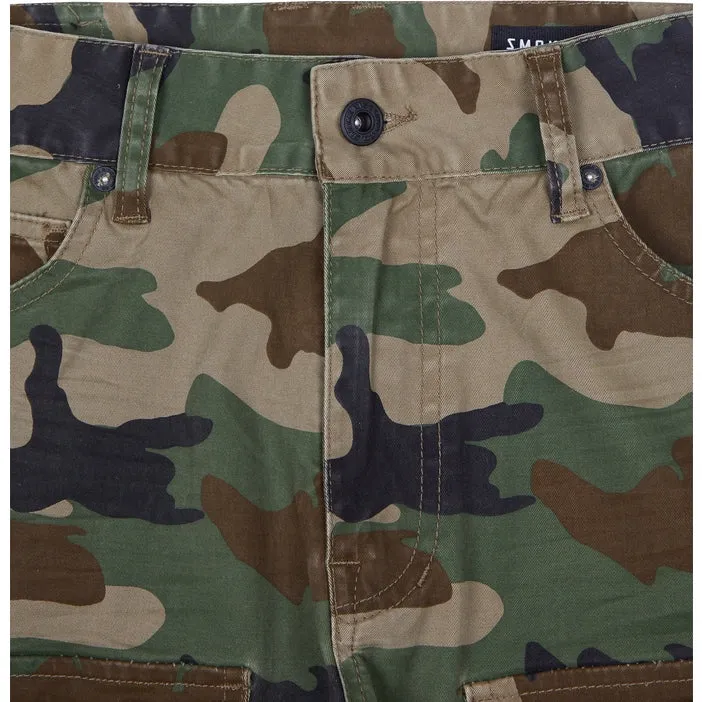 Stacked Utility Twill Pants - Wood Camo