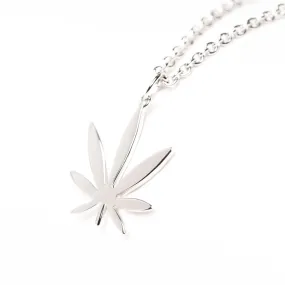 Sterling Silver Modern 7 Leaf Pendant