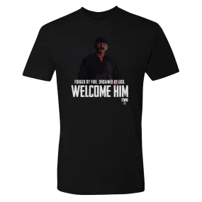 The Walking Dead Welcome Him Adult Short Sleeve T-Shirt